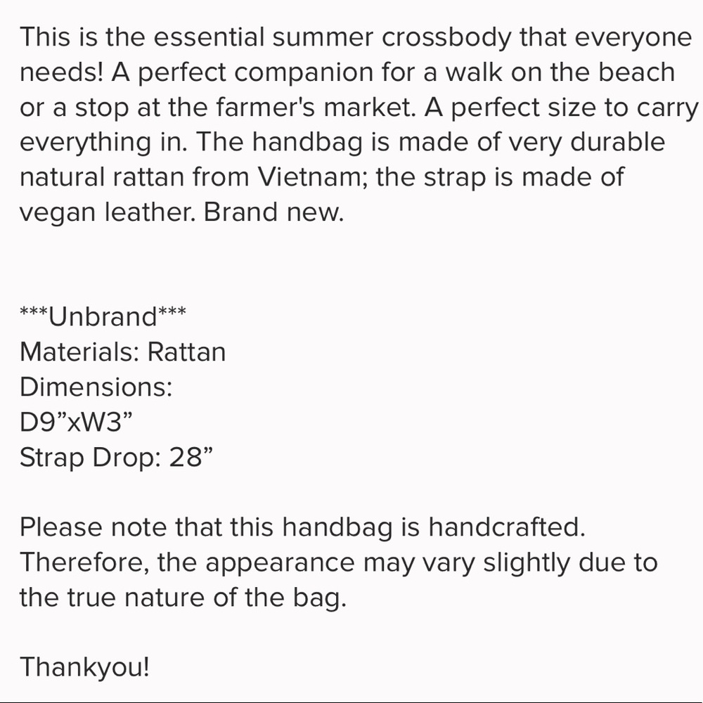 Handmade Rattan Crossbody Bag - Picture 6 of 6